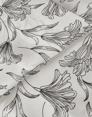 Echarpe Floral Minimalista